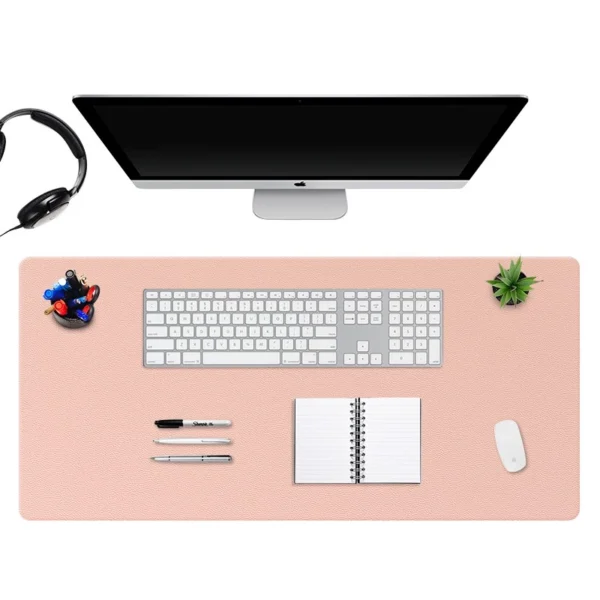 Large PU Leather Desk Mouse Pad