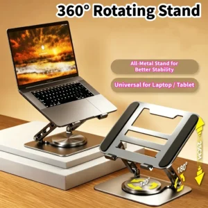 360 Rotating Foldable Laptop Stand