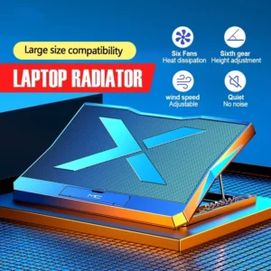6 Fan Gaming Laptop Cooling Pad