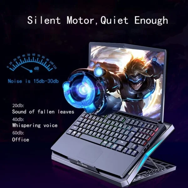 6 Fan Gaming Laptop Cooling Pad