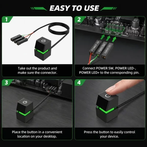 Universal Desktop Computer Power Switch