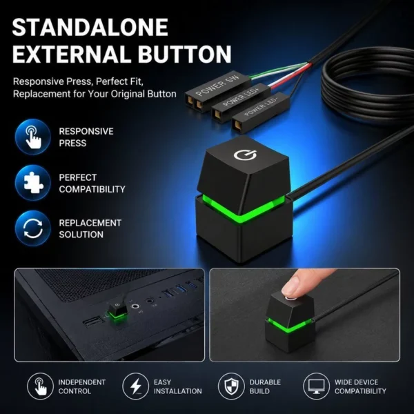 Universal Desktop Computer Power Switch