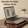 Solid Wood Portable Laptop Stand