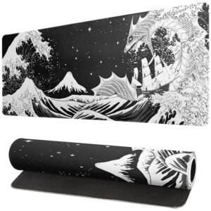 Japanese Wave Dragon Gaming Mouse Pad